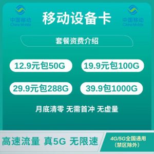 物联卡19元100G的超值之选流量卡-随身WiFi-卡号-兼职副业-注册卡-顶鸿物联顶鸿物联